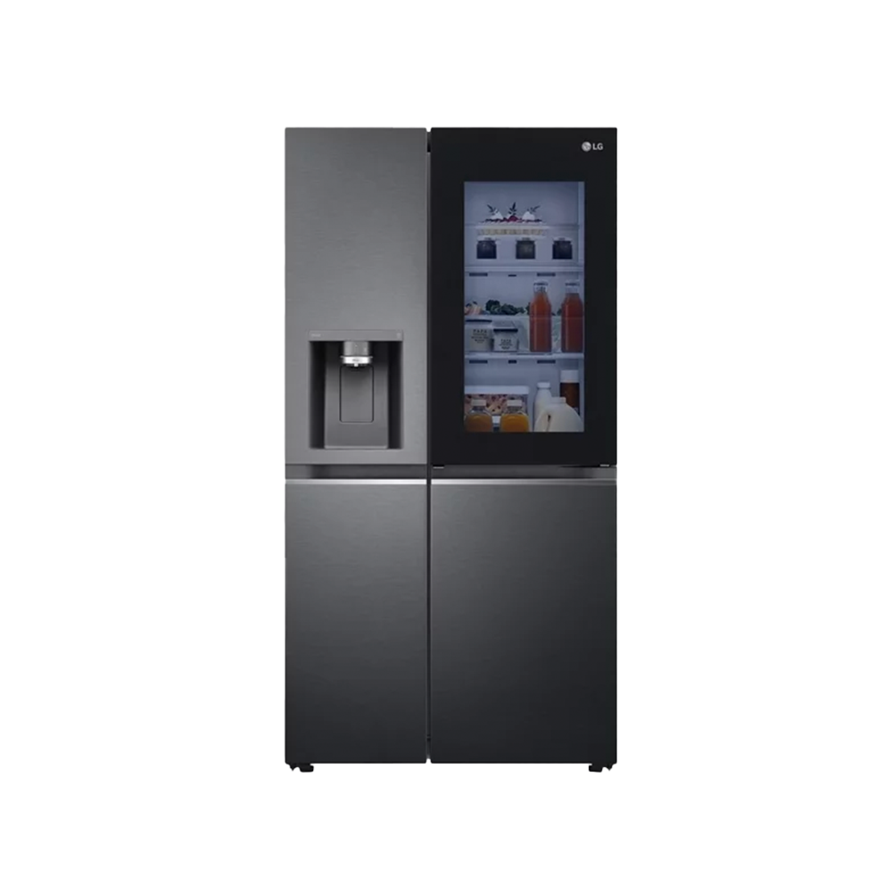 LG 611L Side by Side fridge with Door-in-Door Instaview Matt Black