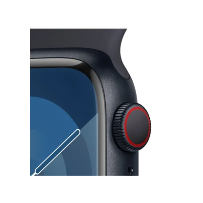 Apple Watch Series 9 - GPS + Cellular 41mm - Midnight Aluminium Case - Sport Band - S/M